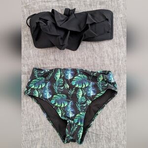 Cupshe Tropical Leaf Print Bikini Set